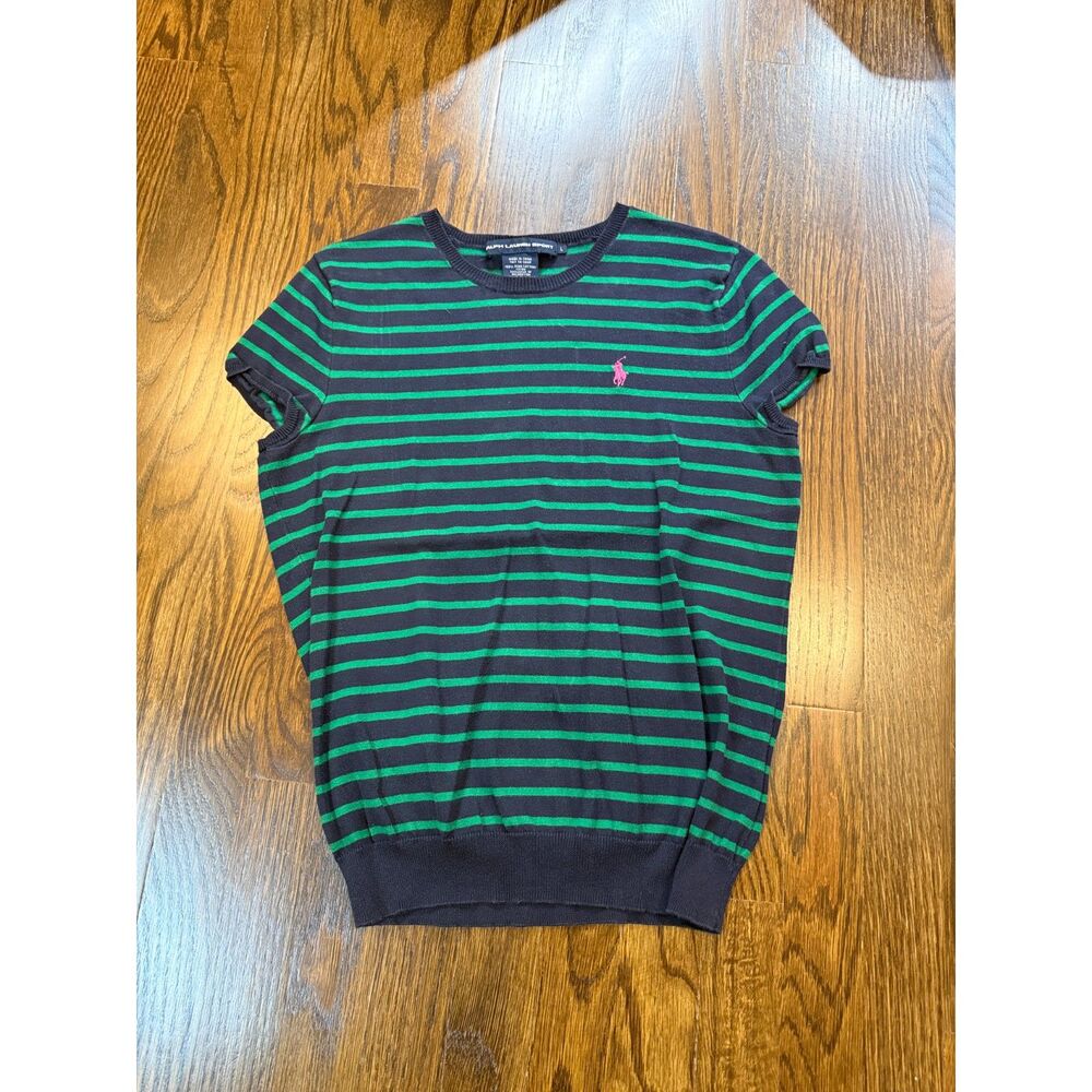 Ralph Lauren Sport, Pima Cotton Short-Sleeved Sweater, Women's L, GUC
